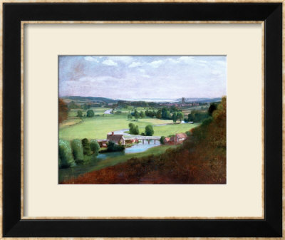 The Valley Of The Stour With Dedham In The Distance, 1836-37 by John Constable Pricing Limited Edition Print image