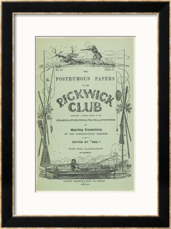 Front Cover Of The First Issue Of The Pickwick Papers by Robert Seymour Pricing Limited Edition Print image