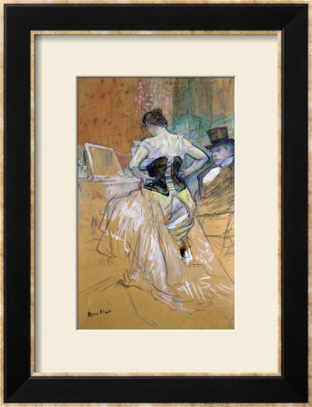 Woman At Her Toilet, Study For Elles, Circa 1896 by Henri De Toulouse-Lautrec Pricing Limited Edition Print image