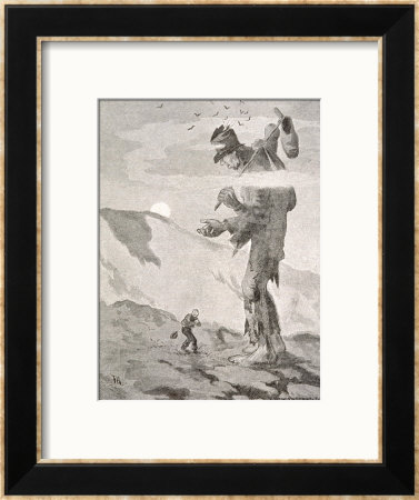 Norwegian Giant Little Fred And The Giant Beggar by Theodor Kittelsen Pricing Limited Edition Print image