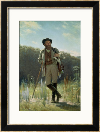 Portrait Of Ivan Ivanovich Shishkin, 1873 by Ivan Nikolaevich Kramskoy Pricing Limited Edition Print image