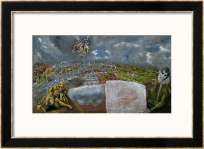 View And Map Of Toledo by El Greco Pricing Limited Edition Print image