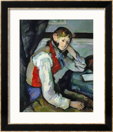 Boy In A Red Waistcoat by Paul Cézanne Pricing Limited Edition Print image