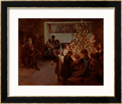 The Christmas Tree, 1911 by Albert Chevallier Tayler Pricing Limited Edition Print image