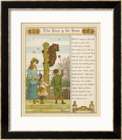 Little Boy Feeds Buns To A Baby Bear by Thomas Crane Pricing Limited Edition Print image