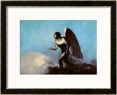 The Winged Man Or, Fallen Angel, Before 1880 by Odilon Redon Pricing Limited Edition Print image