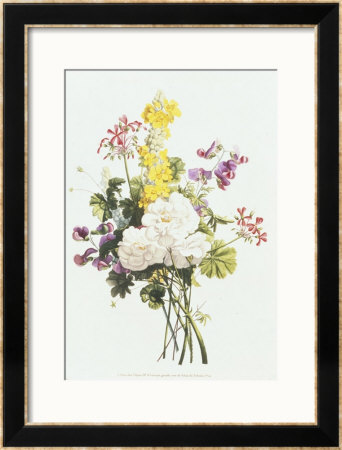Bouquet Of Mixed Flowers by Jean Louis Prevost Pricing Limited Edition Print image