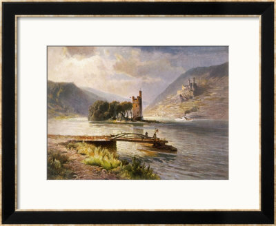 Der Mauseturm In The Rhein, The Subject Of Legend by N. Astudin Pricing Limited Edition Print image