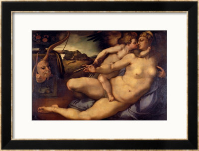 Venus And Cupid, 1533 by Jacopo Da Carucci Pontormo Pricing Limited Edition Print image