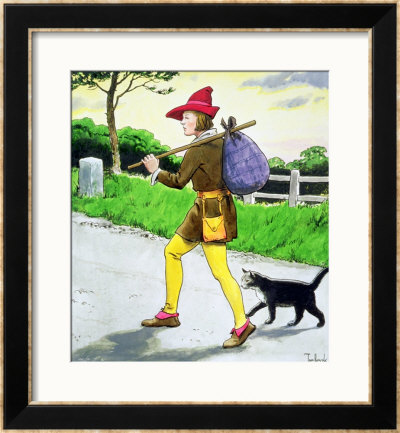 Dick Whittington And His Cat, From Peeps Into The Past, Published Circa 1900 by Trelleek Pricing Limited Edition Print image