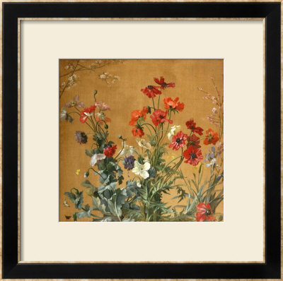 Poppies, Irises And Blossom by Jean Brenner Pricing Limited Edition Print image