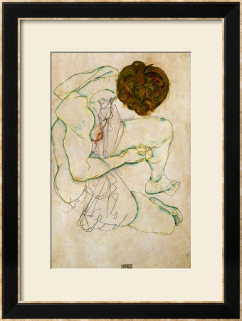 Seated Nude Woman by Egon Schiele Pricing Limited Edition Print image