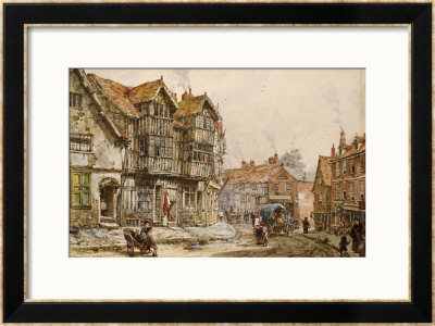 Old Houses, Shrewsbury by Louise J. Rayner Pricing Limited Edition Print image