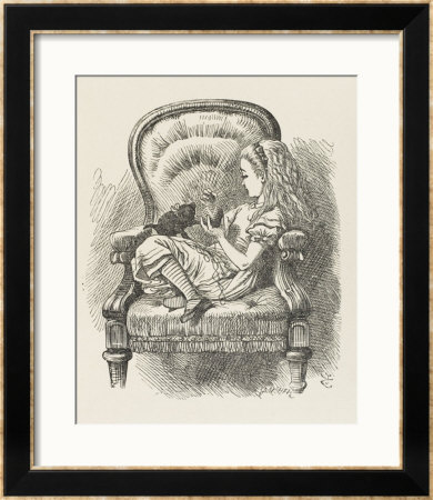 Black Kitten Alice And The Black Kitten by John Tenniel Pricing Limited Edition Print image