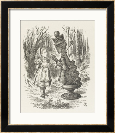 Alice And The Red Queen by John Tenniel Pricing Limited Edition Print image