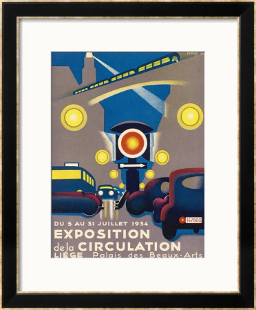 Poster For The Exposition De La Circulation Held At Liege Belgium by Poleff Pricing Limited Edition Print image