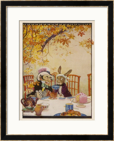 Alice At The Mad Hatter's Tea Party by Gywnedd Hudson Pricing Limited Edition Print image
