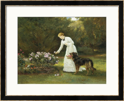 In The Rose Garden by Heywood Hardy Pricing Limited Edition Print image