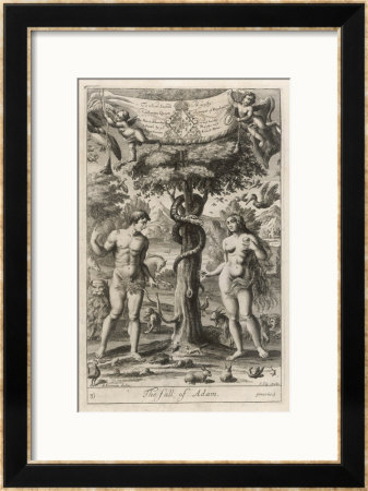 Satan Disguised As A Serpent Suggests To Eve That She And Adam Should Eat The Forbidden Fruit by J. Kip Pricing Limited Edition Print image