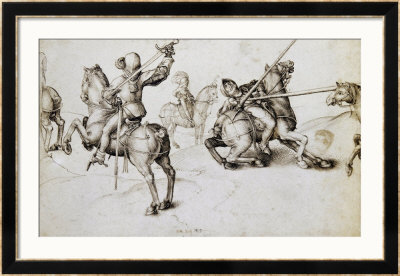Fencing Book, Original Drawing (Pen And Ink) by Albrecht Durer Pricing Limited Edition Print image