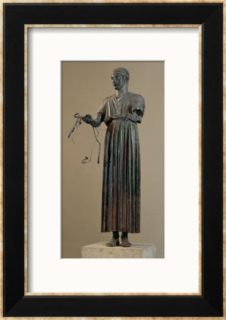 The Charioteer Of Delphi, A Votive Offering From Polyzalos by Sotades Pricing Limited Edition Print image
