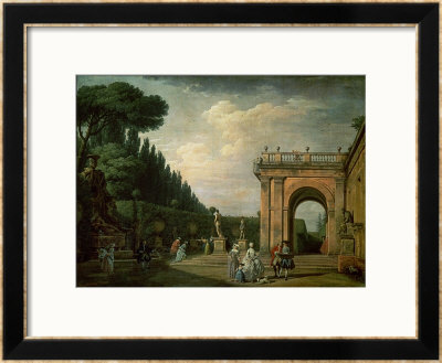 The Gardens Of The Villa Ludovisi, Rome, 1749 by Claude Joseph Vernet Pricing Limited Edition Print image