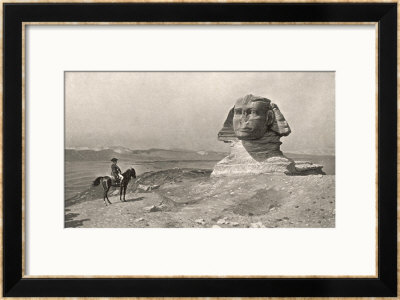 Egyptian Campaign L'oedipe, Napoleon Face To Face With The Sphinx by J.I. Gerome Pricing Limited Edition Print image
