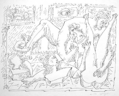 Terre Erotique V by Andre Masson Pricing Limited Edition Print image