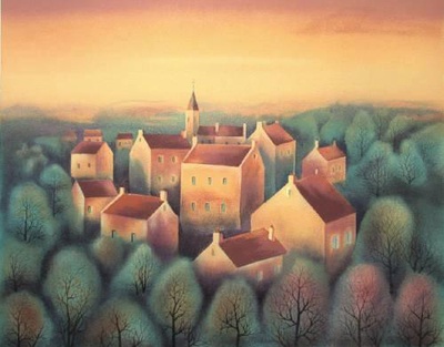 Vue Sur Le Village by Tadashi Motomura Pricing Limited Edition Print image