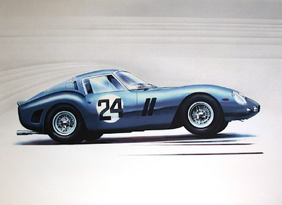 Ferrari 250 Gto - 4 by Jean Hirlimann Pricing Limited Edition Print image
