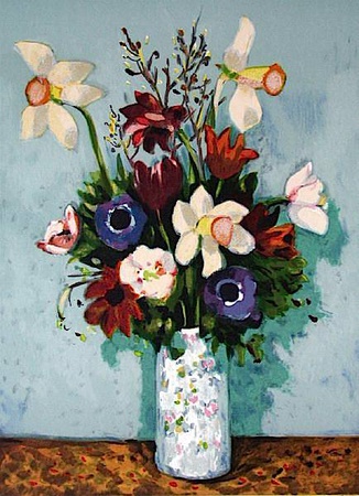 Bouquet D'anemones by Georges Palmieri Pricing Limited Edition Print image