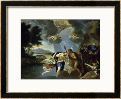 The Baptism Of Christ by Francesco Albani Pricing Limited Edition Print image