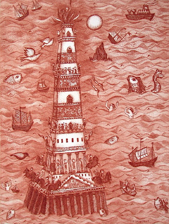 Les 7 Merveilles Du Monde - Alexandrie by Françoise Deberdt Pricing Limited Edition Print image