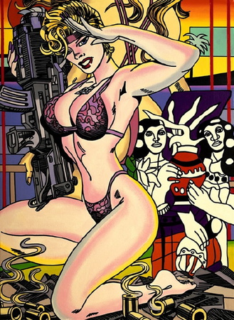 Femme Fatale I by Erro (Gudmundur Gudmundsson) Pricing Limited Edition Print image