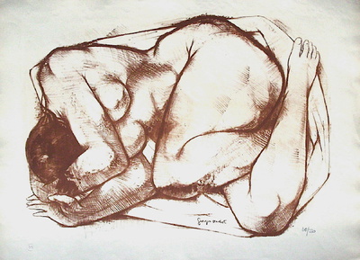 Nu Couche Ii by Georges Oudot Pricing Limited Edition Print image