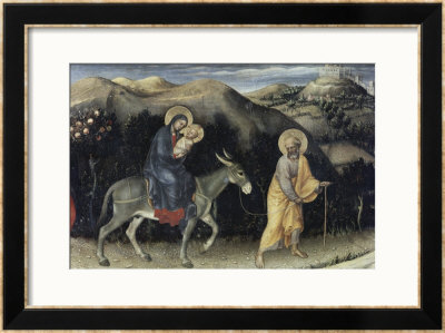 Flight Into Egypt (Predella Detail From Adoration by Gentile Da Fabriano Pricing Limited Edition Print image