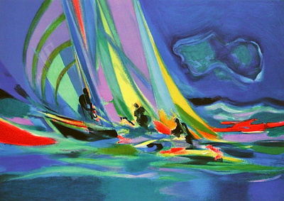 Yachtmen Iii by Marcel Mouly Pricing Limited Edition Print image