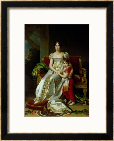 Hortense De Beauharnais (1783-1837) Queen Of Holland And Her Son, Napoleon Charles Bonaparte by Francois Gerard Pricing Limited Edition Print image