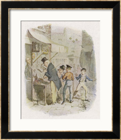 The Artful Dodger Teaches Oliver Twist To Pickpocket From The Rich by George Cruikshank Pricing Limited Edition Print image