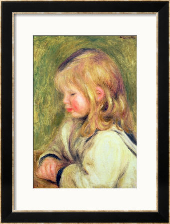 The Child In A White Shirt Reading, 1905 by Pierre-Auguste Renoir Pricing Limited Edition Print image