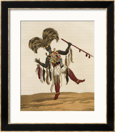 A Captain In His War Dress, From Mission From Cape Coast Castle To Ashantee, Published 1819 by Thomas Edward Bowdich Pricing Limited Edition Print image