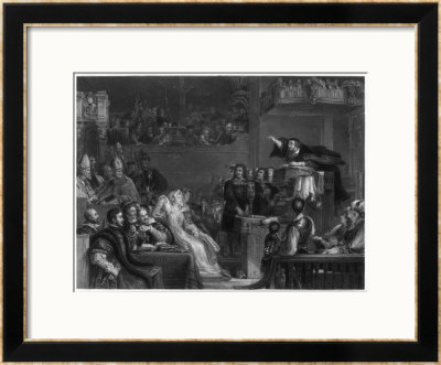 John Knox Preaches Before The Lords Of The Congregation by Greatbach Pricing Limited Edition Print image