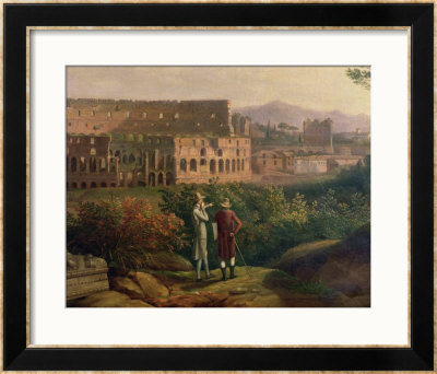 Johann Wolfgang Von Goethe (1749-1832) Visiting The Colosseum In Rome, Circa 1790 by Jacob-Philippe Hackert Pricing Limited Edition Print image