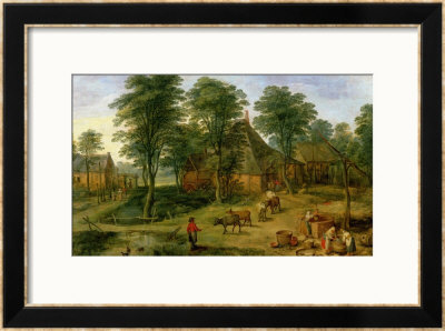 The Farmyard by Jan Brueghel The Younger Pricing Limited Edition Print image