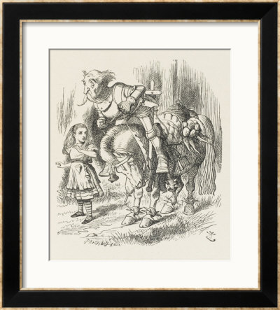 White Knight Alice And The White Knight by John Tenniel Pricing Limited Edition Print image