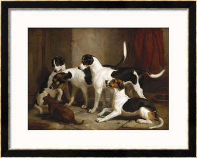The Puckeridge Foxhounds: 'Rantipole', 'Rummager', 'Racer' And 'Reveller', 1845 by Filipo Or Frederico Bartolini Pricing Limited Edition Print image