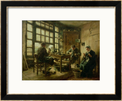 The Cobblers, 1880 by Léon Augustin L'hermitte Pricing Limited Edition Print image