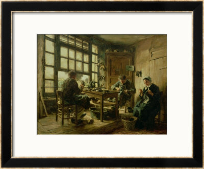 The Cobblers, 1880 by Leon Augustin L'hermitte Pricing Limited Edition Print image