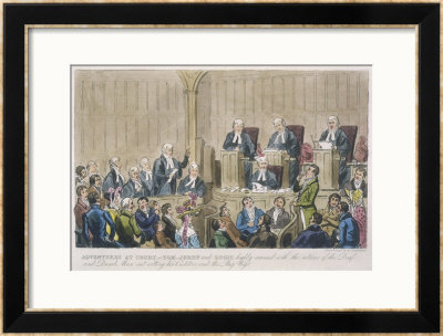 Courtroom Scene by Robert Cruickshank Pricing Limited Edition Print image