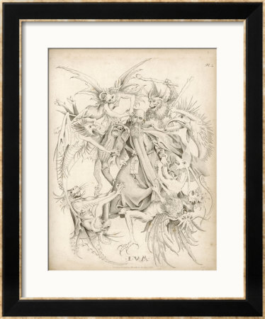 Saint Antony Is Fiercely Harassed By Hideous Demons by Martin Schoen Pricing Limited Edition Print image